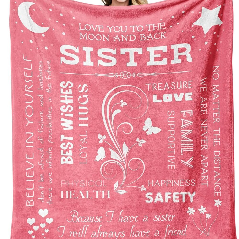 Sister Gifts Blanket, Sister Gifts From Sister, Sister Gifts From Brother